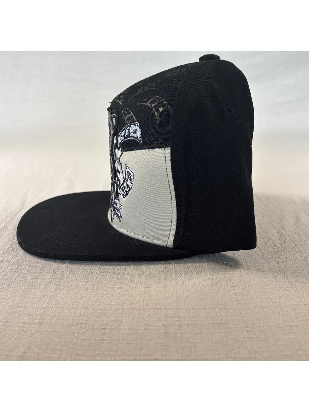 Self Made New Leader TL Embroidery Bear Money Snapback Hat Adult Adjustable Cap
